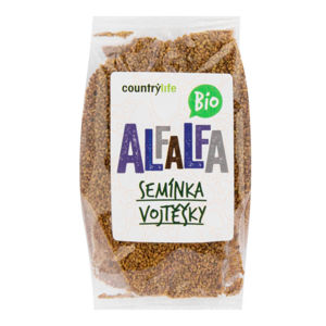 Country Life Alfalfa semínka vojtěšky BIO 125 g - expirace